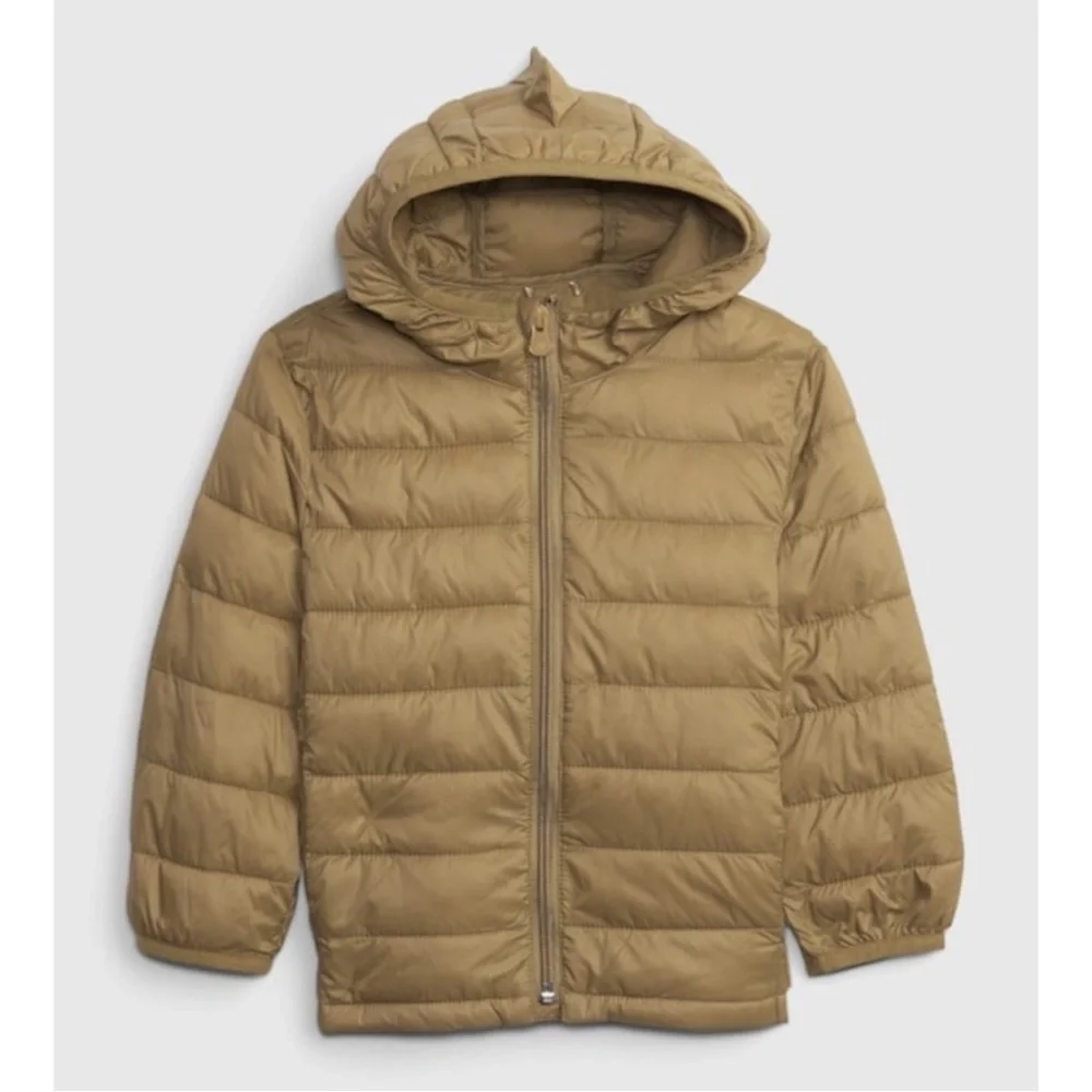 GAP Dino Hood Puffer Jacket, 3T